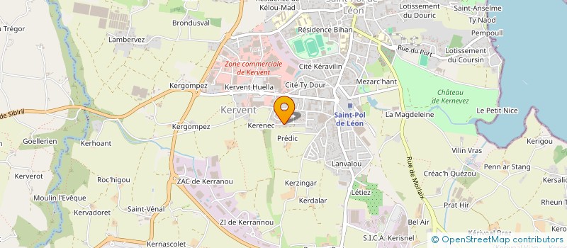 localisation de l'entreprise BIZIEN SERVICES  SAINT-POL-DE-LEON