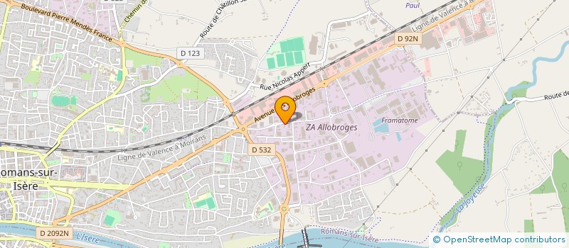 localisation de l'entreprise BIZIM MARKET  ROMANS-SUR-ISERE