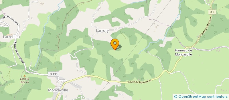 localisation de l'entreprise BIZKEIA à MONCAYOLLE-LARRORY-MENDIBIEU