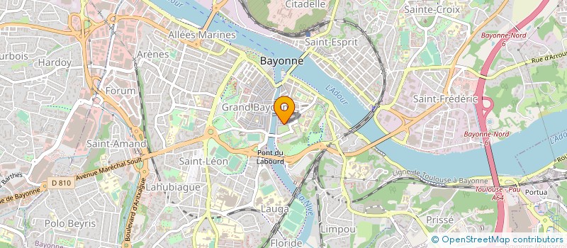 localisation de l'entreprise BIZKORTZALEEN BILTZARRA à BAYONNE