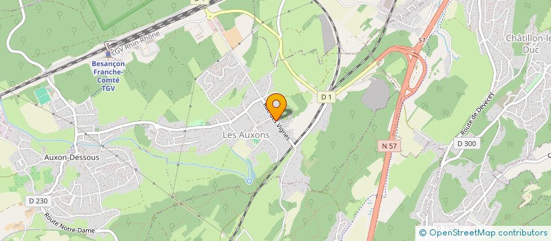 localisation de l'entreprise BIZNESS EXCELLENCE  LES AUXONS