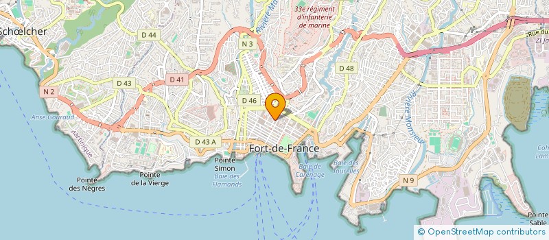 localisation de l'entreprise BIZNET CARAIBES à FORT-DE-FRANCE
