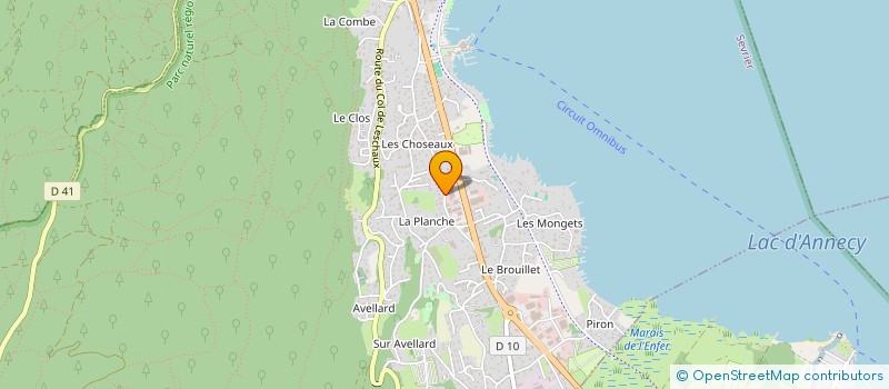 localisation de l'entreprise BIZON  SEVRIER