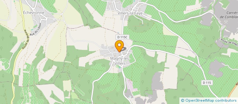 localisation de l'entreprise BIZOT-NAUDIN à MAGNY-LES-VILLERS