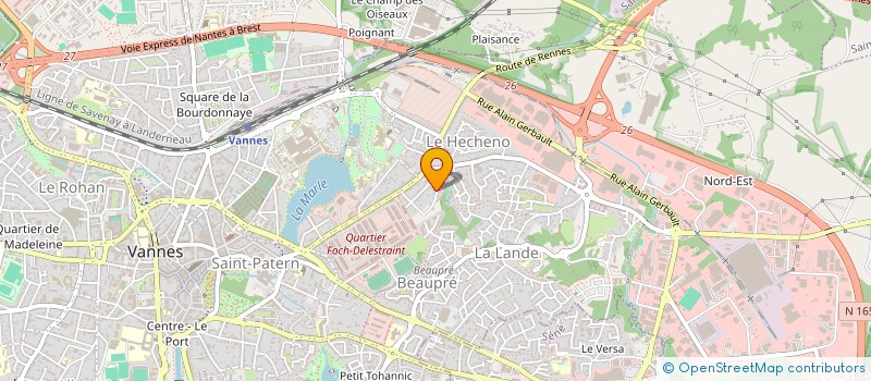 localisation de l'entreprise BIZUP à VANNES