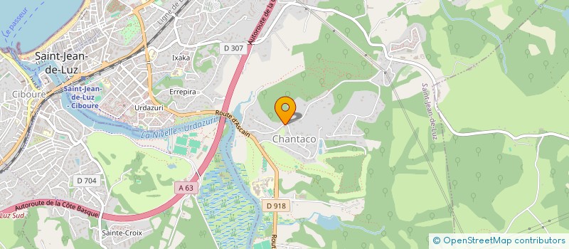 localisation de l'entreprise BIZUR à SAINT-JEAN-DE-LUZ