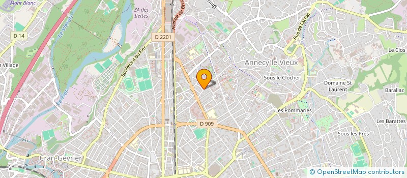 localisation de l'entreprise BIZVIZION à ANNECY