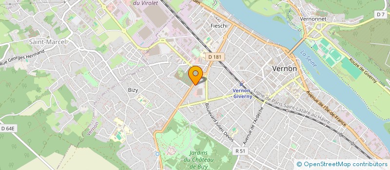 localisation de l'entreprise BIZY-ALBUFERA  VERNON