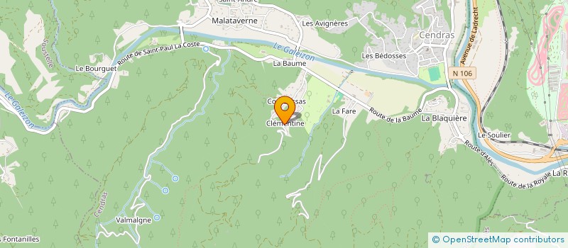 localisation de l'entreprise BIZZ'ARTS  CENDRAS