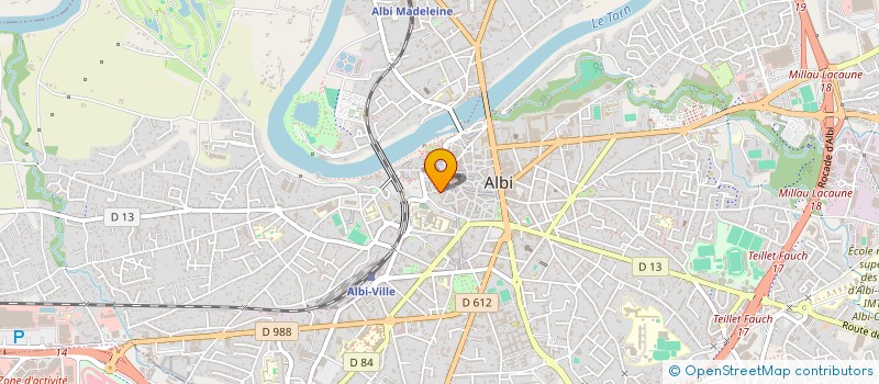 localisation de l'entreprise BIZZART à ALBI