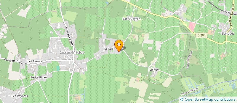 localisation de l'entreprise BJ  CISSAC-MEDOC