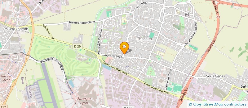 localisation de l'entreprise BJ  CHASSIEU