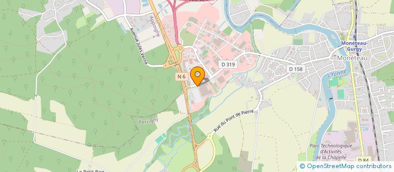 localisation de l'entreprise BJ 770 MONETEAU  MONETEAU