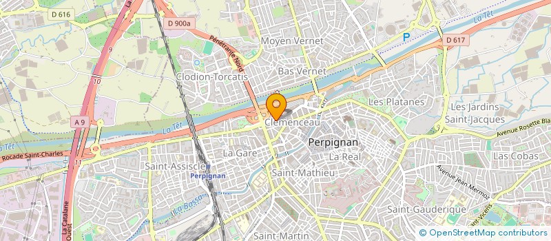 localisation de l'entreprise BJ  PERPIGNAN