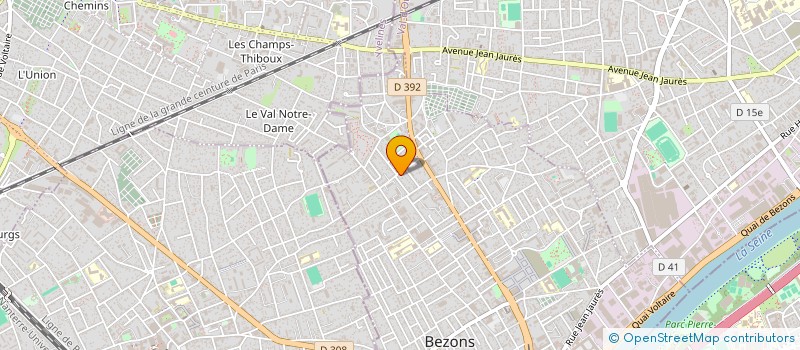 localisation de l'entreprise BJ à BEZONS