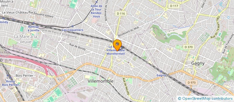 localisation de l'entreprise BJ AUDITION à VILLEMOMBLE