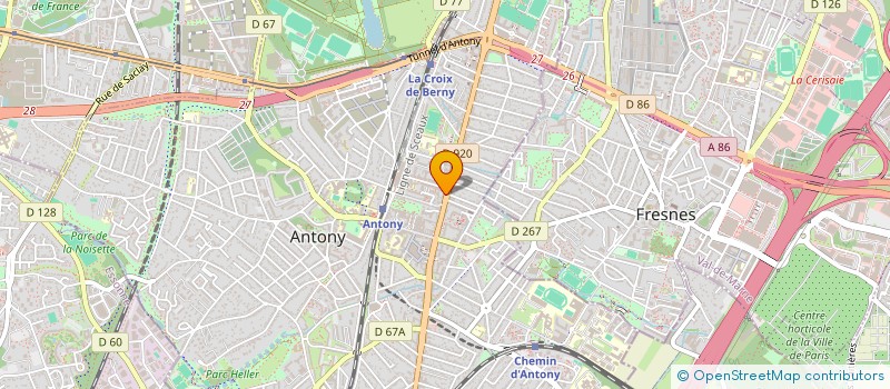 localisation de l'entreprise BJ BAT à ANTONY