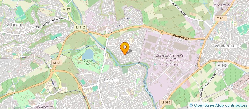 localisation de l'entreprise BJ & BJ  LE CRES
