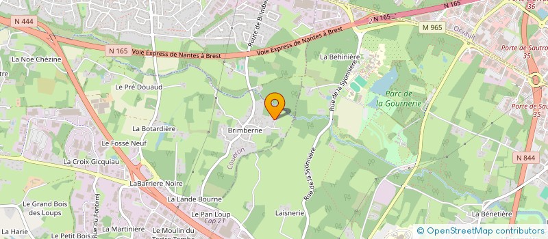 localisation de l'entreprise BJ CHATAIGNIERS à COUERON