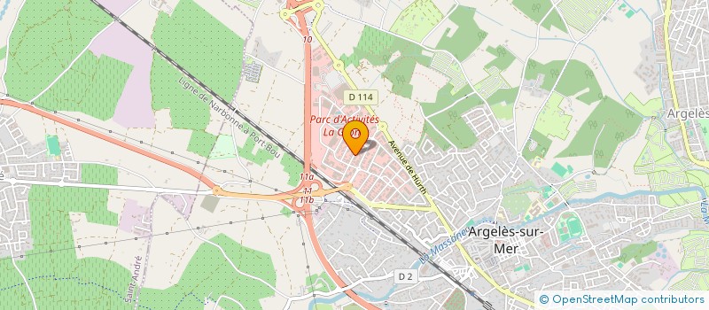 localisation de l'entreprise BJ CLIMATISATION  ARGELES-SUR-MER