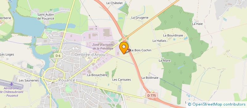 localisation de l'entreprise BJ & CO à OMBREE D'ANJOU