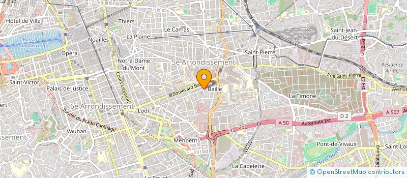 localisation de l'entreprise BJ COM à MARSEILLE