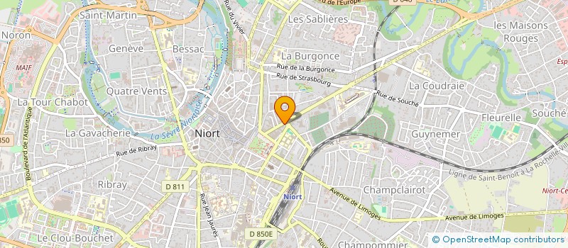 localisation de l'entreprise BJ CONSEIL  NIORT