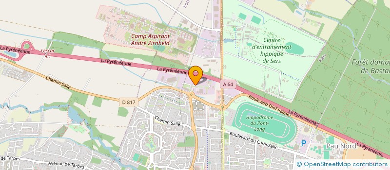 localisation de l'entreprise BJ CONSTRUCTION  LONS