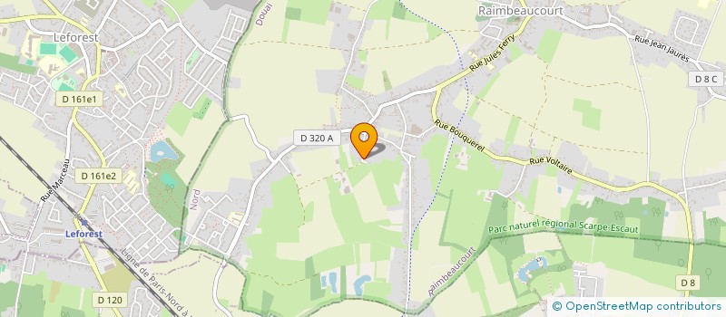 localisation de l'entreprise BJ CONSTRUIT & RENOVE  RAIMBEAUCOURT