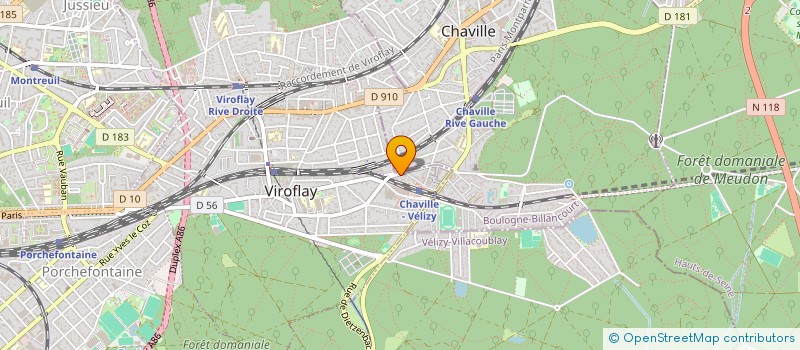 localisation de l'entreprise BJ CORPORATE  VIROFLAY