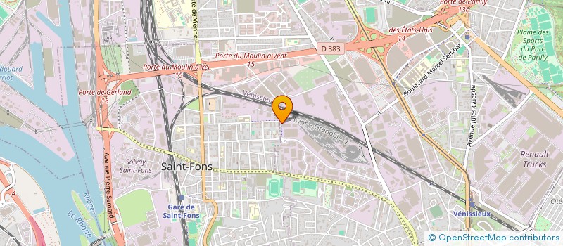 localisation de l'entreprise BJ DEVELOPPEMENT  VENISSIEUX