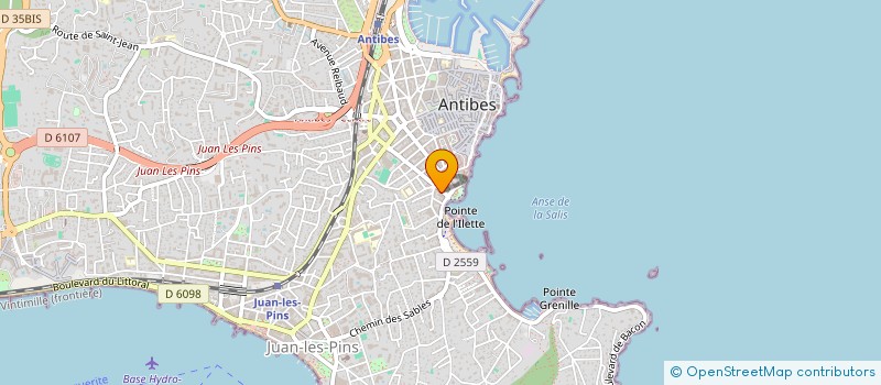 localisation de l'entreprise BJ DISTRIBUTION à ANTIBES