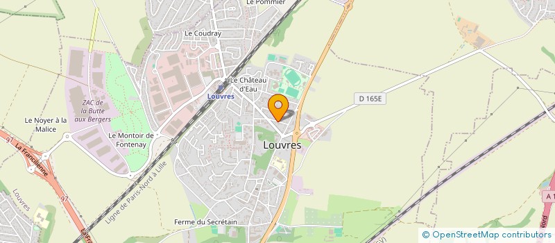 localisation de l'entreprise BJ ELEC  LOUVRES