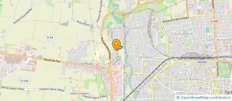 localisation de l'entreprise BJ ENERGIES PYRENEES  IBOS