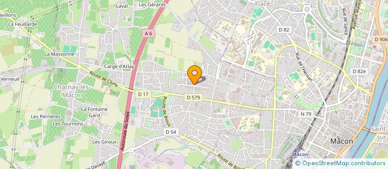 localisation de l'entreprise BJ EOLE à CHARNAY-LES-MACON