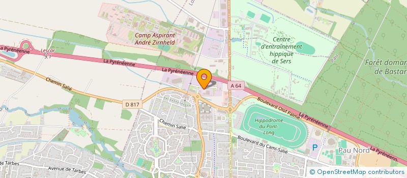 localisation de l'entreprise BJ FORMATION  LONS