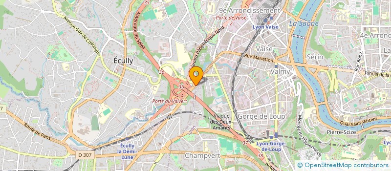 localisation de l'entreprise BJ FREJUS  TASSIN-LA-DEMI-LUNE