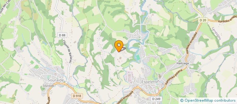 localisation de l'entreprise BJ IMMO 64  ESPELETTE