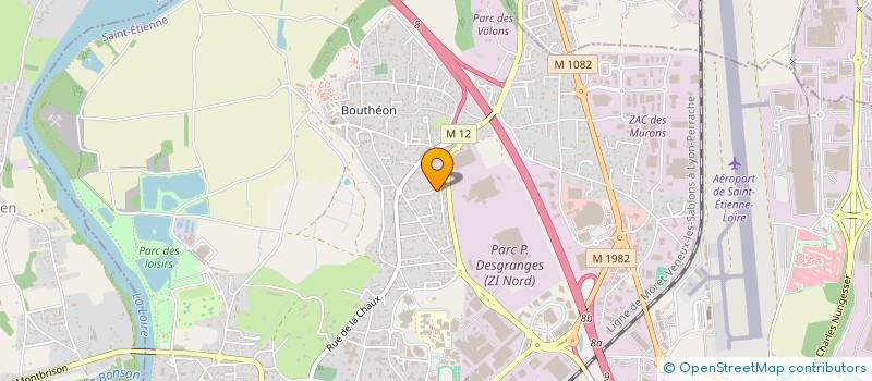 localisation de l'entreprise BJ IMMO  ANDREZIEUX-BOUTHEON