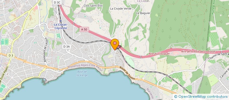 localisation de l'entreprise BJ IMMO  LA CIOTAT