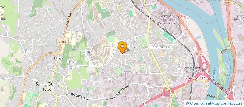 localisation de l'entreprise BJ IMMOBILIERE  OULLINS-PIERRE-BENITE