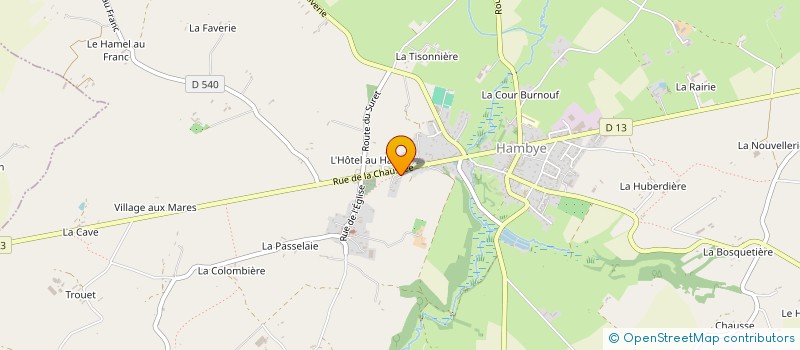 localisation de l'entreprise BJ INVEST  HAMBYE