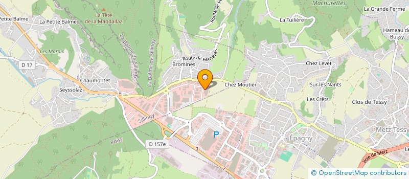 localisation de l'entreprise BJ LOGISTIQUE  SILLINGY