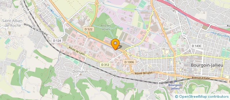 localisation de l'entreprise BJ MOTORS  BOURGOIN-JALLIEU