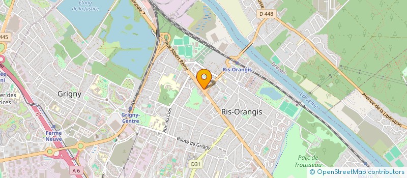 localisation de l'entreprise BJ OPTIQUE à RIS-ORANGIS