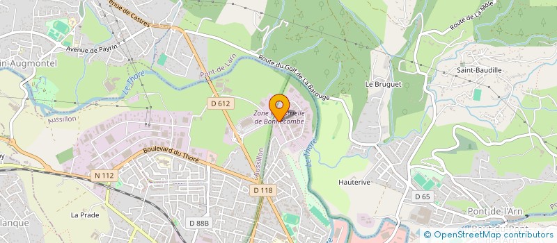 localisation de l'entreprise BJ PALETTES  CAVANAC