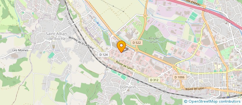 localisation de l'entreprise BJ PARE-BRISE à BOURGOIN-JALLIEU