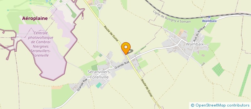 localisation de l'entreprise BJ PATRIMOINE à SERANVILLERS-FORENVILLE