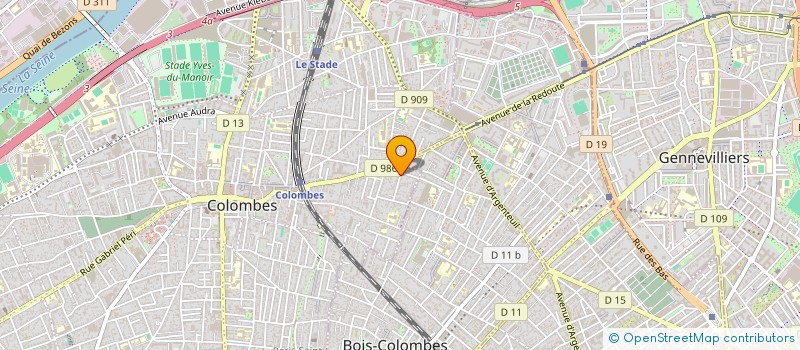 localisation de l'entreprise BJ PATRIMOINE  COLOMBES