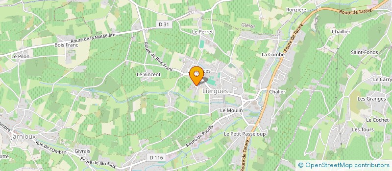 localisation de l'entreprise BJ PAYSAGE à PORTE-DES-PIERRES-DOREES